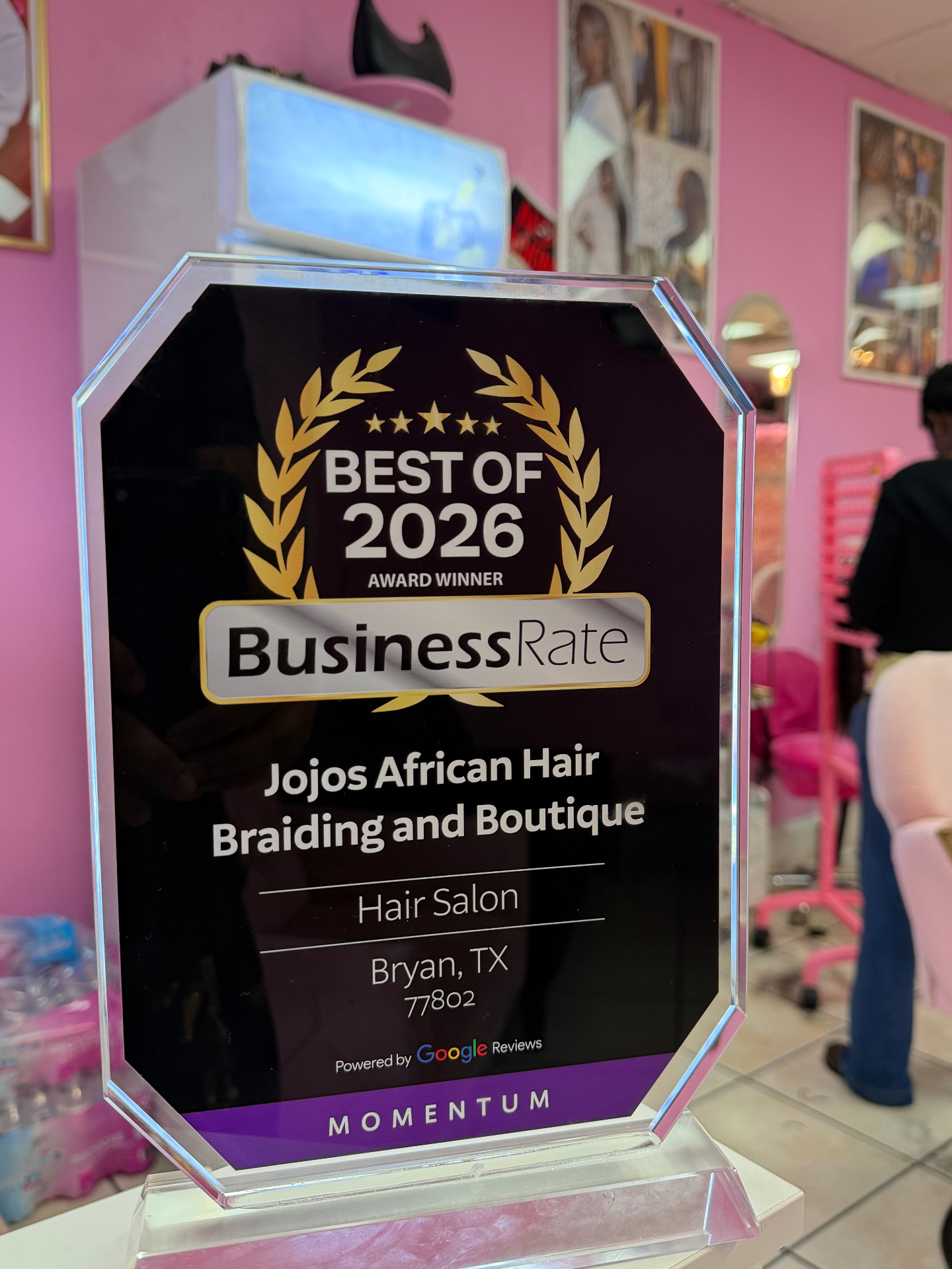 Best of 2026 BusinessRate Award β JoJos African Hair Braiding and Boutique